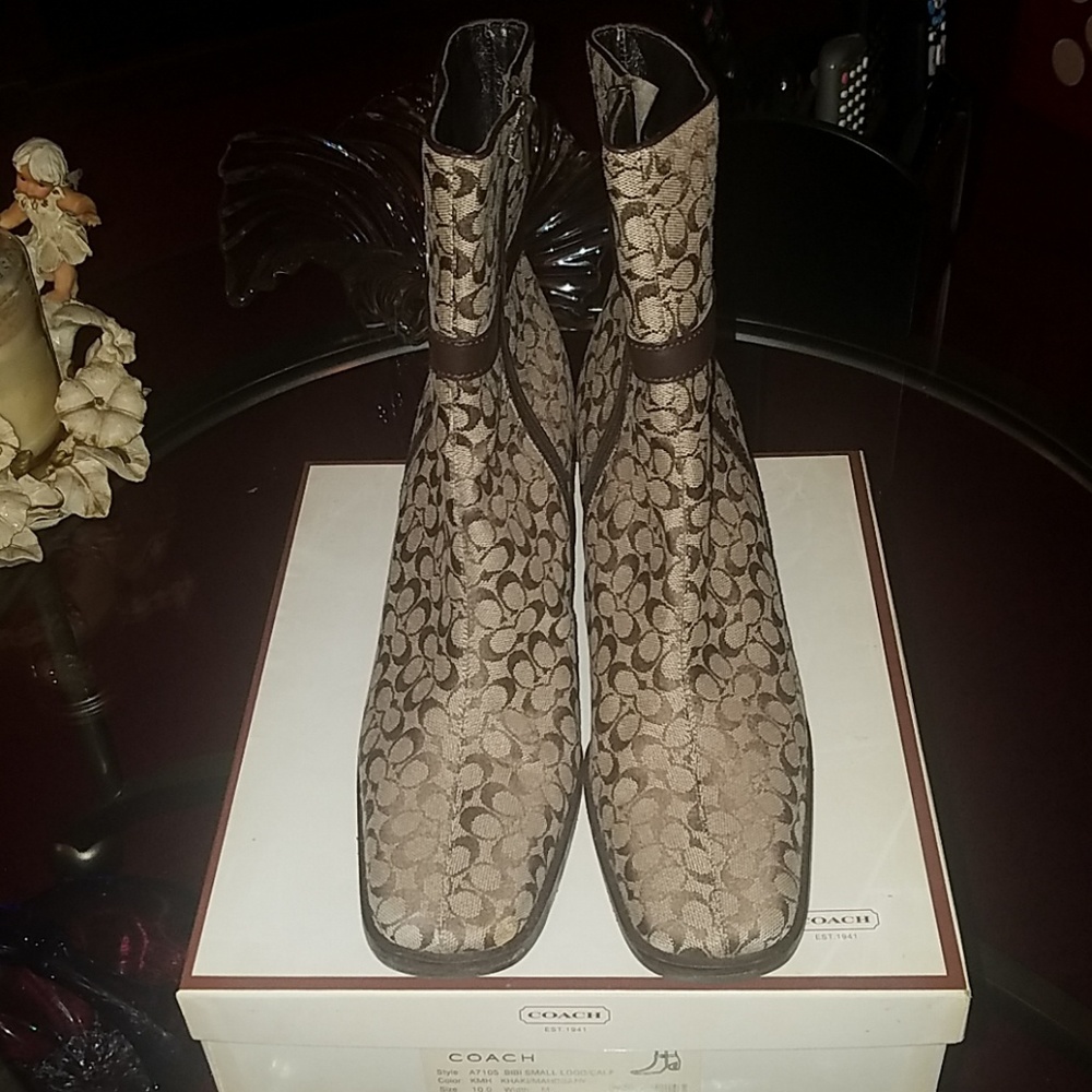 Coach Bibi Small Logo Calf boot